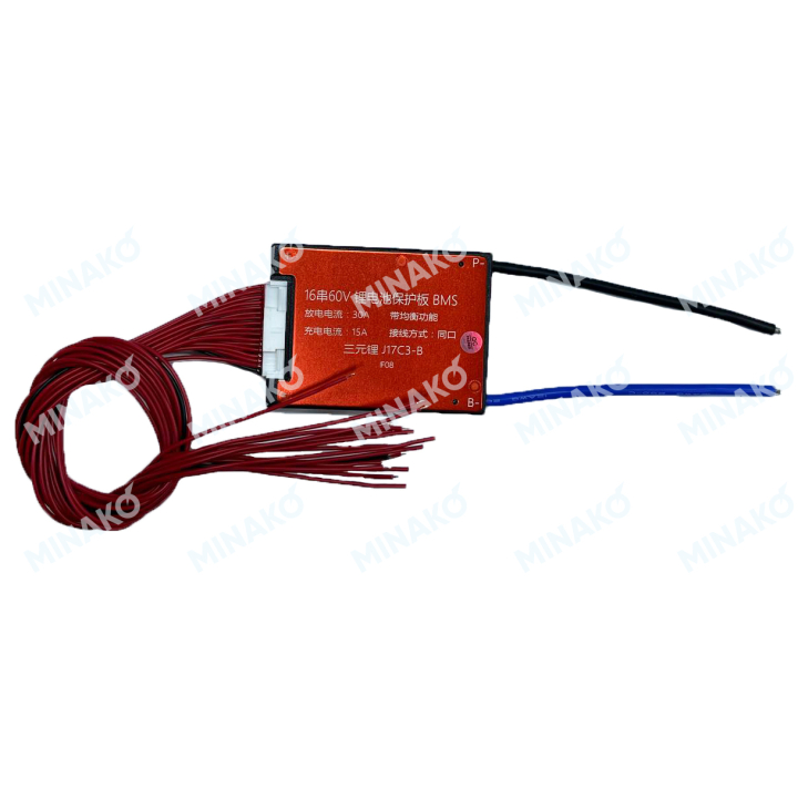 BMS 16s 30a 60V Красная